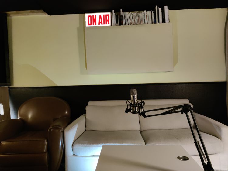 Studio Podcast Chaleureux et Inspirant à Saint-Ouen-Sur-Seine, 93400